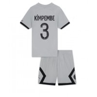 Paris Saint-Germain Presnel Kimpembe #3 Fotballklær Bortedraktsett Barn 2022-23 Kortermet (+ korte bukser)